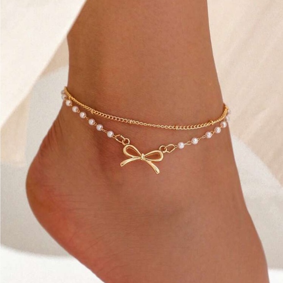 Layered Gold Anklet - Picture 1 of 2